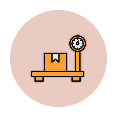 ölçekli düz simge, vektör illüstrasyonu 