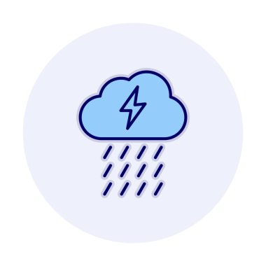 yağmur simgesi, vektör illüstrasyonu  