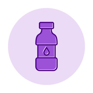 su şişesi simgesi, vektör illüstrasyonu    