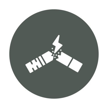 Sigara simgesini, vektör illüstrasyonunu bırak 