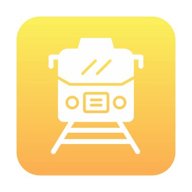 tren simgesi, vektör illüstrasyonu 