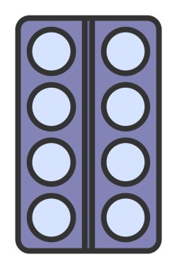 Modern İlaç simgesinin vektör illüstrasyonu                           