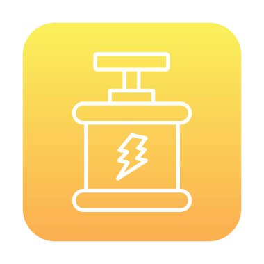 Basit düz patlama simgesi, vektör illüstrasyonu