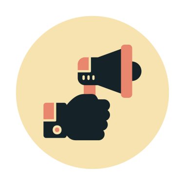 megafon simgesi, vektör illüstrasyonu