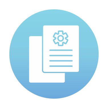 Çalışma Raporu. Web simgesi basit illüstrasyon