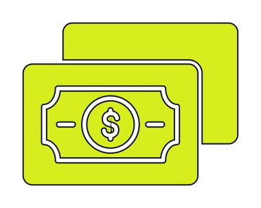 para düz simgesi, vektör illüstrasyonu