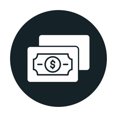 para düz simgesi, vektör illüstrasyonu