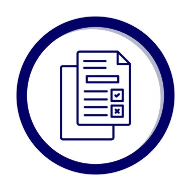 belgelerin vektör çizimi simgesi  