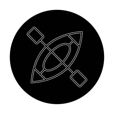 Kayak vektör illüstrasyonu, simge ögesi arkaplanı                    