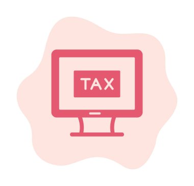 vergi ödeme ikonu vektör illüstrasyonu