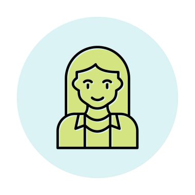 vektör kadın turist avatar karakteri 