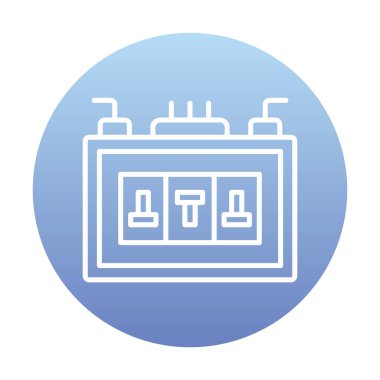 Sigorta kutusu mu? Web simgesi basit tasarım