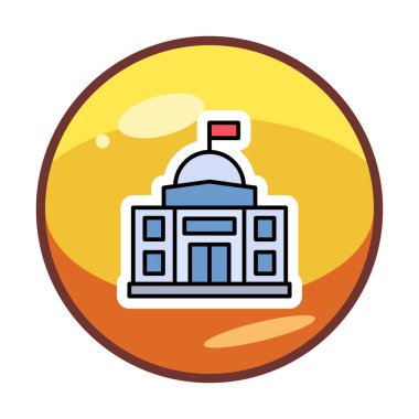 Elçilik oluşturma vektör çizgisi simgesi, 