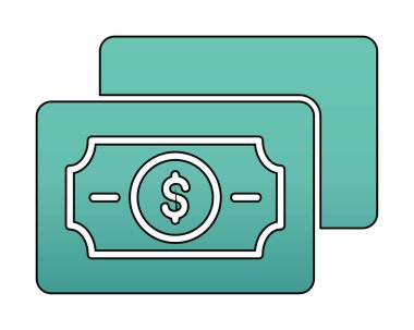 para düz simgesi, vektör illüstrasyonu