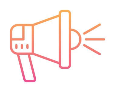 megafon simgesi, vektör illüstrasyonu