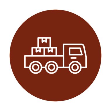 Kamyonet simge vektör çizim