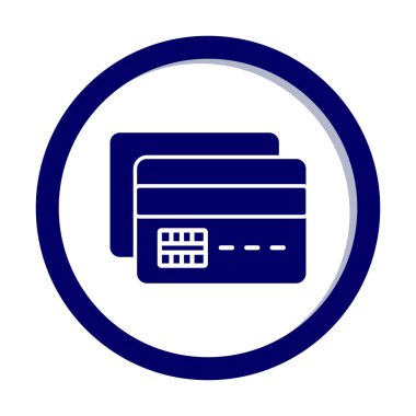 Basit modern kredi yassı simgesi