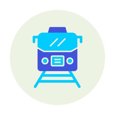 tren simgesi, vektör illüstrasyonu 