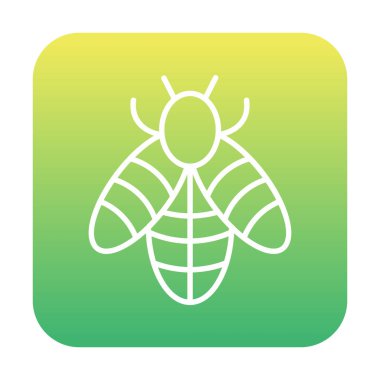 Şirin Arı simgesi, vektör çizim        