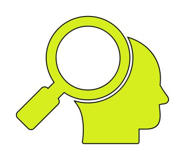 Basit Araştırma simgesi, vektör illüstrasyonu