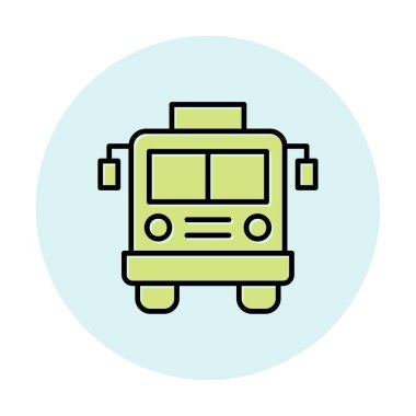 bus simgesi, vektör illüstrasyonu