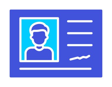 Tanımlama kartı vektör illüstrasyonu