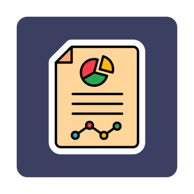 Analiz web simgesi vektör illüstrasyonu    