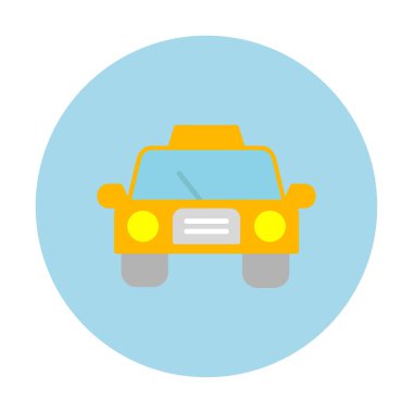 taksi simgesi vektör illüstrasyonu 