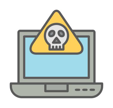 dizüstü bilgisayar simgesi, vektör illüstrasyonu basit tasarım