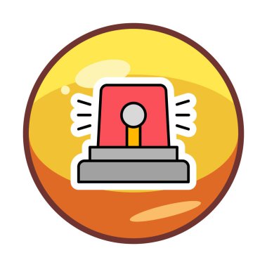 Siren simgesi, vektör çizimi 