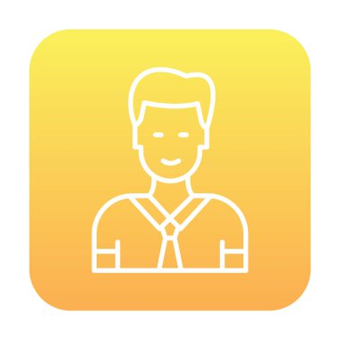 Yönetici simgesi, vektör illüstrasyonu basit tasarım