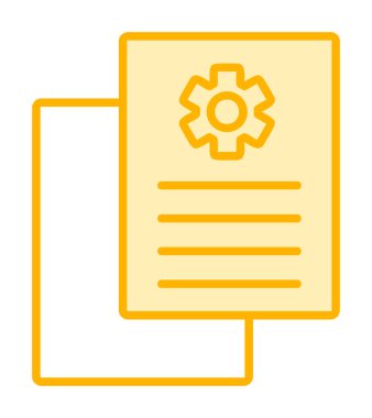 Çalışma Raporu. Web simgesi basit illüstrasyon