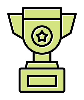 kupa simgesi, vektör çizimi