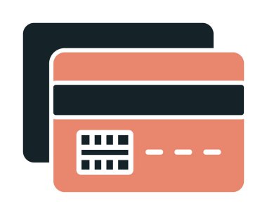 Basit kredi düz iş simgesi