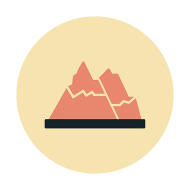 dağ ikonu vektör illüstrasyonu 