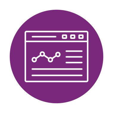 izole edilmiş grafik vektörlü iş web sitesi simgesi 