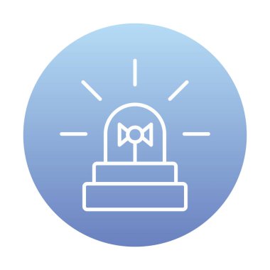 Siren simgesi, vektör çizimi 