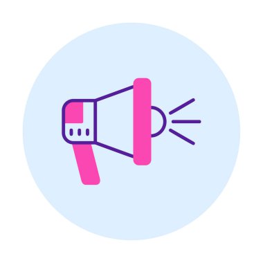 megafon simgesi, vektör illüstrasyonu