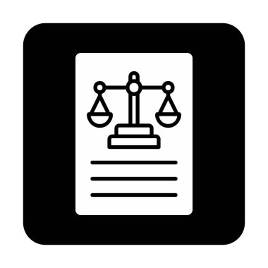 Basit yasalar simgesi vektör illüstrasyon tasarımı