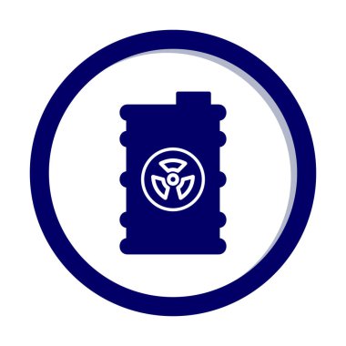 zehirli atık kutusu simgesi moda tasarım tarzında