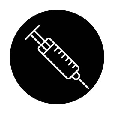 Şırınga web simgesi, vektör çizim 