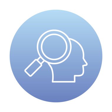 Basit Araştırma simgesi, vektör illüstrasyonu