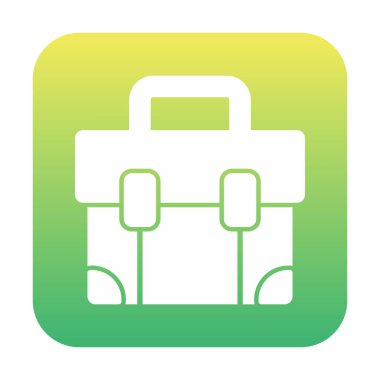 bavul ikonu vektör illüstrasyonu 