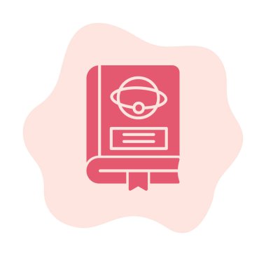 Vektör illüstrasyonu, Astronomi Kitabı simgesi  