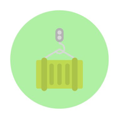 kargo kutusu simgesi, vektör illüstrasyonu basit tasarım