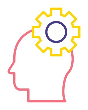 Yaratıcı süreç simgesi, vektör illüstrasyonu                       