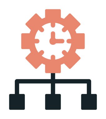 vector illustration of Time Management modern icon                       