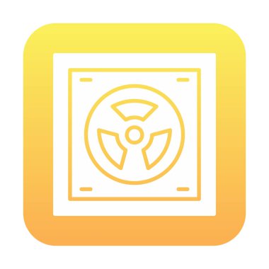 Radyoaktif simge, vektör illüstrasyonu