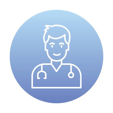 Doktor simgesinin vektör çizimi