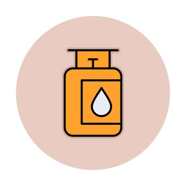 gaz tankı ikonu vektör illüstrasyonu